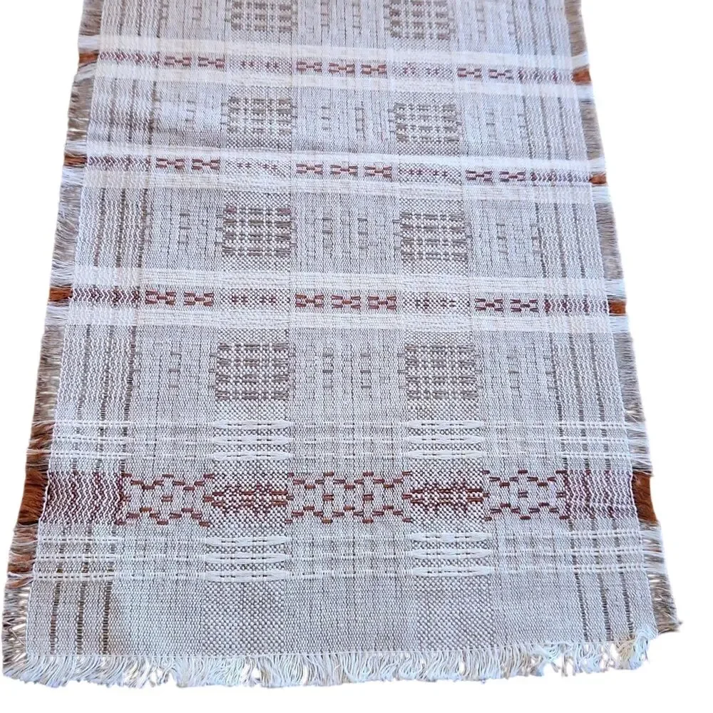 Lithuanian linen woven table runner, new without tag